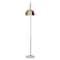 Leisuremod Arco Arched Floor Lamp 75.6in Height with White Round Marble Base and Metal Dome Lamp Shade, Gold ALWH-BGG-13GG - alternate 7