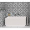 Andova Tiles Luv Ti'amo Black and White 8-in Encaustic Matte Porcelain Wall & Floor Tile ANDLUV452 - alternate 8