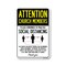 Signmission Public Safety, Church Members Practice Social Distancing, 10in X 7in Aluminum, OS-NS-A-710-25387 OS-NS-A-710-25387 - alternate 1