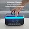 Alpha Digital Bluetooth Stereo Speaker- 10W, Alarm Clock, Charging, Light -Black S300-BK - alternate 5