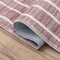 Jonathan Y Orton Distressed Ticking Stripe Non-Slip Machine-Washable Rose Clay/Cream 2 ft. x 8 ft. Runner Rug WSH519E-28 - alternate 4