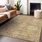 Homeroots 3' X 5' Khaki And Brown Damask Washable Indoor Outdoor Area Rug 603737 - alternate 6