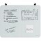 U Brands Dry-Erase Board, Magnetic, 16"Wx20"Lx1/4"H, Frost UBR3032U0001 - alternate 3