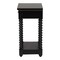 Baxton Studio Terentia Nightstand with Bobbin Legs - 1-Drawer Bedroom Side Table with Storage Shelf, Black 266-14634-ZORO - alternate 6