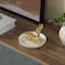 Uniquewise Modern Ceramic Trinket Dish Accent Plate Jewelry Holder White Plate and Gold Deer QI004368.DR - alternate 5