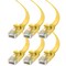 Maximm Cat6 Flat Ethernet Cable 25ft, 6PK, Yellow, 6PK CAT6F-25FTYELLOW6PK - alternate 1