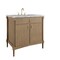 James Martin Vanities Kinnsden 36" Single Vanity, Weathered Oak w/ 3 CM Carrara Marble Top D680-V36-WTO-3CAR - alternate 7