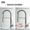 Vigo Edison Single Handle Pull-Down Sprayer Kitchen Faucet with Touchless Sensor in Stainless Steel VG02001STS - alternate 5