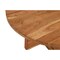 Homeroots 60" Natural Rounded Solid Wood Pedestal Base Dining Table 488702 - alternate 5