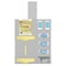 Origin Dispensing Solutions Protective Wear Organizer- Double Gown-Hanger&Sign Bundle-ABS-Beige PS25K02BG - alternate 1
