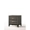 Homeroots 25" Gray Two Drawers Nightstand 318744 - alternate 3