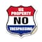 Signmission No Trespassing Shield Sign U.S. Property, 12 Inch X 12 Inch, Vinyl Decal SHI-D-12-411 - alternate 1