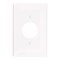 Leviton 1-Gang Midway Single 1.406 in. Hole Wall Plate, White R52-00PJ7-00W - alternate 1