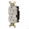 Hubbell Wiring Device-Kellems Straight Blade Receptacle, 5-20R, 20 A, 125V AC, 2 Pole, 3 Wire, Surface Mount, Grounded HBL5362STLA - alternate 1