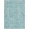 Homeroots 3' X 5' Teal Blue And Ivory Abstract Washable Indoor Outdoor Area Rug 594959 - alternate 6