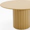 Homeroots 52" Brown Solid Wood Pedestal Base Round Top Dining Table 720989 - alternate 3