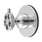 Kingston Brass Single-Handle Six-Way Diverter Valve with Knurled Handle and Round Trim Kit, Polished Chrome KS4031RKX - alternate 1