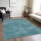 Homeroots 10' X 14' Teal Blue Washable Indoor Outdoor Area Rug 598865 - alternate 7