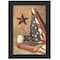 Homeroots God and Country 5 Black Framed Print Wall Art 404593 - alternate 1