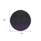 Homeroots 8' Eggplant Purple And Charcoal Round Abstract Washable Indoor Outdoor Area Rug 588938 - alternate 5