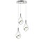 Jonathan Y Orion 11.5" Adjustable Modern Integrated 3-Light Cluster LED Metal Pendant, Chrome JYL7033A - alternate 1
