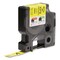 Dymo Rhino Flexible Nylon Industrial Label Tape, 0.5" x 11.5 ft, Yellow/Black Print 18490 - alternate 2