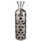 Homeroots 22" Brown and Silver Geometric Cylinder Polyresin Floor Vase 468954 - alternate 5