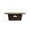 Homeroots 50000 BTU 42in Brown And Gray Iron And Faux Cement Propane Fire Pit Table 714423 - alternate 4