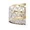 Jonathan Y Leila 3-Light 13.25" Iron/Crystal Modern Glam LED Flush Mount, Gold JYL9071A - alternate 6