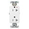 Leviton Isolated Ground, 20A, White, 125V T1636-IGW - alternate 1