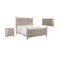 Homeroots Three Piece Gray Solid Wood Bedroom Set 636280 - alternate 1
