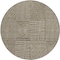 Homeroots 8' Brown And Beige Round Geometric Washable Indoor Outdoor Area Rug 596910 - alternate 4