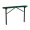 Leisure Craft Bench w/o Back, Ingroud Mount, 6ft, Blk/Grn B6XPIG-BLACK GREEN - alternate 1