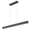 Z-Lite Hudson 1 Light Linear Chandelier, Matte Black, 55 In W 1016-55L-MB-LED - alternate 1