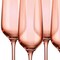 Homeroots Set of Four Coral Crystal Narrow Stemmed Champagne Flutes 485152 - alternate 4