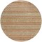 Homeroots 8' Terra Cotta And Rust Round Striped Washable Indoor Outdoor Area Rug 615388 - alternate 3