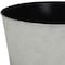 Homeroots 12in Cream Recycled Plastic Indoor Outdoor Round Pot Planter 488303 - alternate 4