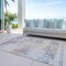 Homeroots 5' X 8' Ivory Orange And Blush Abstract Washable Indoor Outdoor Area Rug 588751 - alternate 5