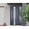 Vdomdoors Steel Door Deux 1717 Gray Graphite Stainless Inserts Single Modern Painted-W52xH80-Right-hand Outsw DEUX1717EXD-GRE-W36+16xH80-RH-O - alternate 5