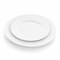 Elama Cara 16 Piece Round Porcelain Dinnerware Set in White EL-CARA - alternate 7