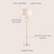 Jonathan Y Haines 60" Modern Circle Marble/Metal LED Floor Lamp, Gold JYL1097A - alternate 4