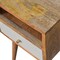 Homeroots 22" Brown Solid Wood Square One Drawer Nightstand 651893 - alternate 5