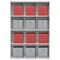 Sandusky Lee Adjustable Open Bin Cubbie Cabinet, 46 in W x 18 in D x 66 in H, 12 Compartments, Gray, Wood IC00461866-05 - alternate 5