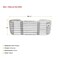 Mytee Products Chrome Bumper Cover Grille w/o Bug Screen for Freightliner Replace A1714787001 GRILLE-M2-0319 - alternate 7