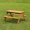 Gardenised Convertible Wooden Sand and Water Table for your Toddlers Outdoor Playset Featuring 2 Play Box QI004476.ST - alternate 4