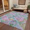 Homeroots 9' X 12' Lavender And Purple Geometric Washable Indoor Outdoor Area Rug 609152 - alternate 7