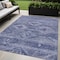 Homeroots 5' X 8' Navy Blue And Denim Blue Southwestern Washable Indoor Outdoor Area Rug 588709 - alternate 1
