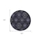 Homeroots 8' Purple Charcoal And Gray Round Medallion Washable Indoor Outdoor Area Rug 587718 - alternate 3