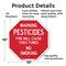 Signmission Warning Pesticides Fire Will Cause, 10 Inch X 10 Inch, Aluminum Metal Signs OC-A-10-341 - alternate 4