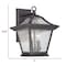Homeroots XL Matte Black Birdhouse Shape Outdoor Wall Light 398368 - alternate 4